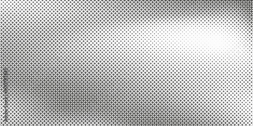 Abstract black and white halftone cross pattern background design