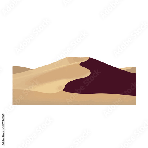 Abstract sand dunes in burgundy and beige, earthy elegance