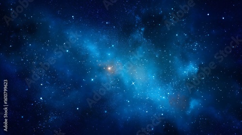 Vast Outer Space with Star Dust and Nebula – Generative AI