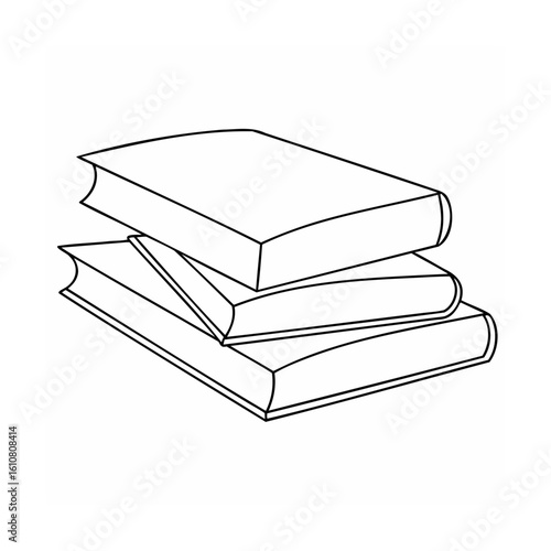 Stacked hardcover books reading literature