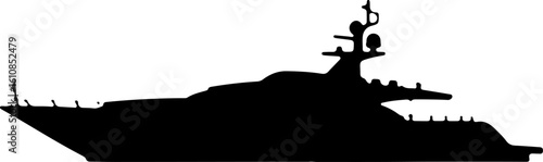 Speedboat Adventure Silhouette Vector