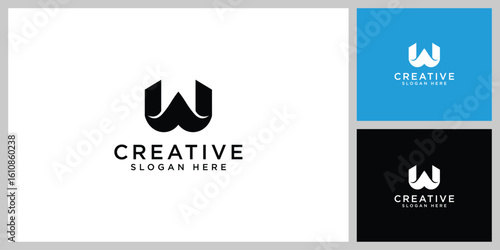 w letter logo vector design