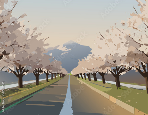 桜と風景