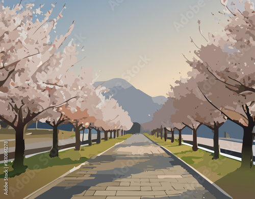 桜と風景