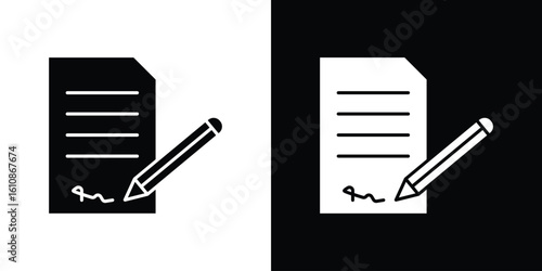 Agreement icon vector illustration glyph style designs for web.
