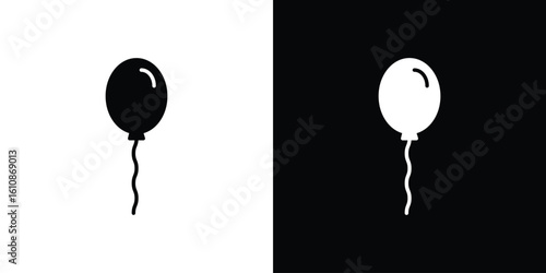 Balloon icon vector illustration glyph style designs for web.