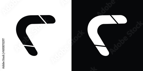 Boomerang icon vector illustration glyph style designs for web.