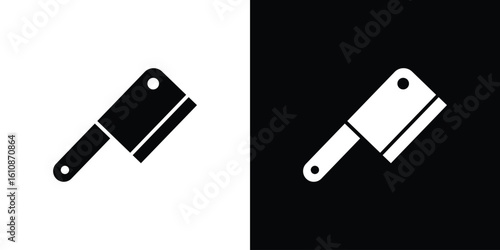 Butcher knife icon vector illustration glyph style designs for web.
