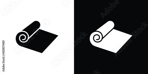 Carpet roll icon vector illustration glyph style designs for web.