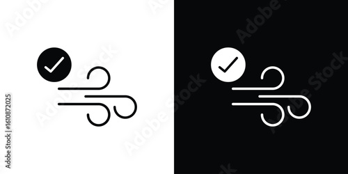 Clean Air icon vector illustration glyph style designs for web.