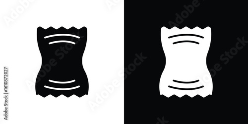 Chips bag icon vector illustration glyph style designs for web.