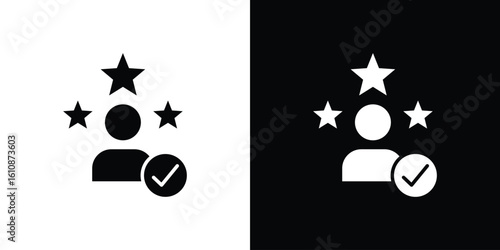 Customer experience icon vector illustration glyph style designs for web.