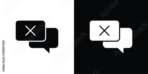 Disagreement icon vector illustration glyph style designs for web.