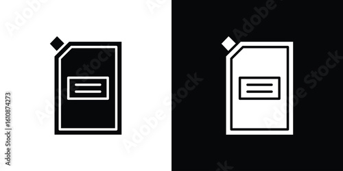 Doy pack pouch icon vector illustration glyph style designs for web.