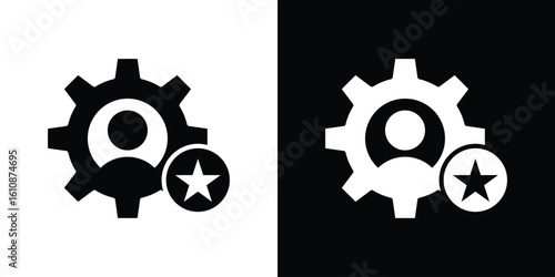 Employee skills icon vector illustration glyph style designs for web.