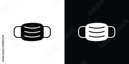 Face mask icon vector illustration glyph style designs for web.