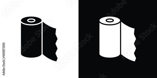 foil roll icon vector illustration glyph style designs for web.