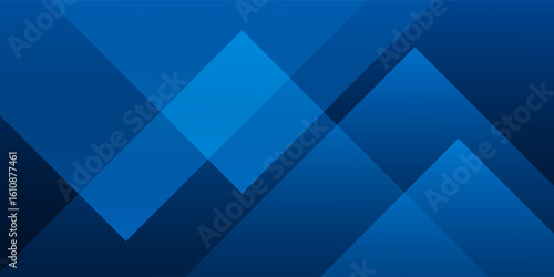 Abstract blue background. Geometric triangle background. Hexagon pattern. Vector background.