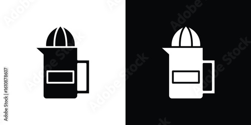 Juicer squeezer icon vector illustration glyph style designs for web.