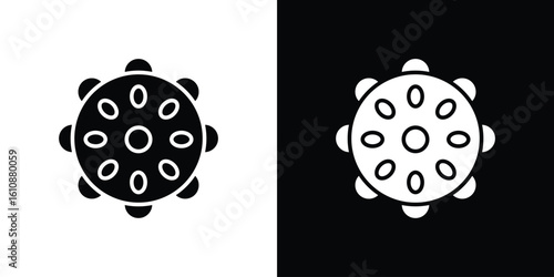 Massage ball icon vector illustration glyph style designs for web.