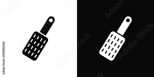 Microplane grater icon vector illustration glyph style designs for web.