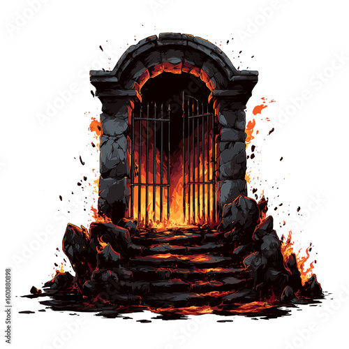 Hell Gate Clipart, Road To Hell