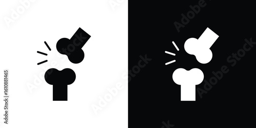 Osteoporosis icon vector illustration glyph style designs for web.