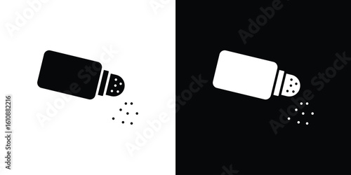 Pepper shaker icon vector illustration glyph style designs for web.