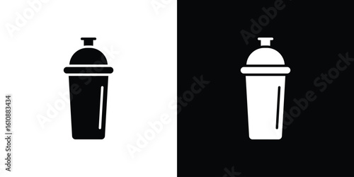 Protein shake icon vector illustration glyph style designs for web.