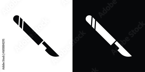 Scalpel icon vector illustration glyph style designs for web.