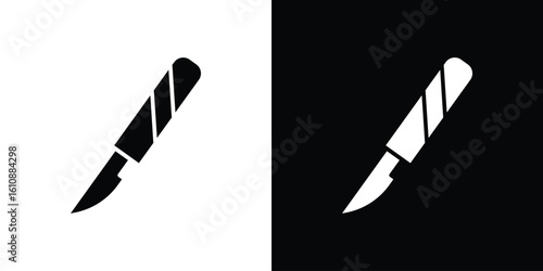 Scalpel icon vector illustration glyph style designs for web.