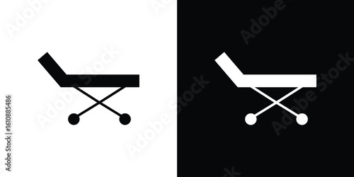 Stretcher icon vector illustration glyph style designs for web.