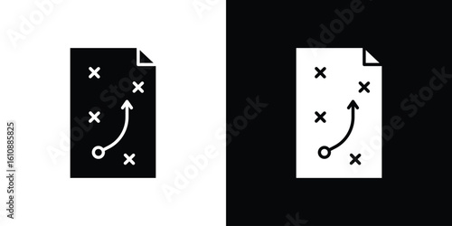 Tactics icon vector illustration glyph style designs for web.