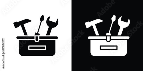 Toolbox icon vector illustration glyph style designs for web.