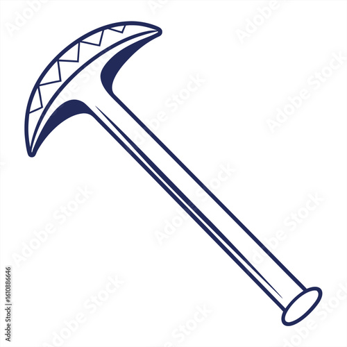 Flat ankylosaurus tail club icon.