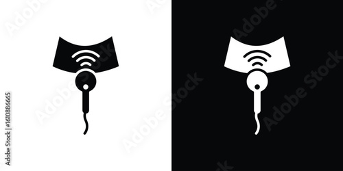 Ultrasound icon vector illustration glyph style designs for web.