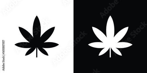 Weed icon vector illustration glyph style designs for web.