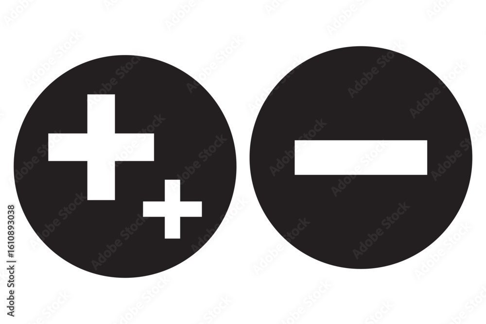 Obraz premium plus, minus icon , , vector design