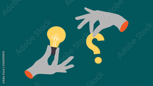 Idea innovation and questions a conceptual illustration