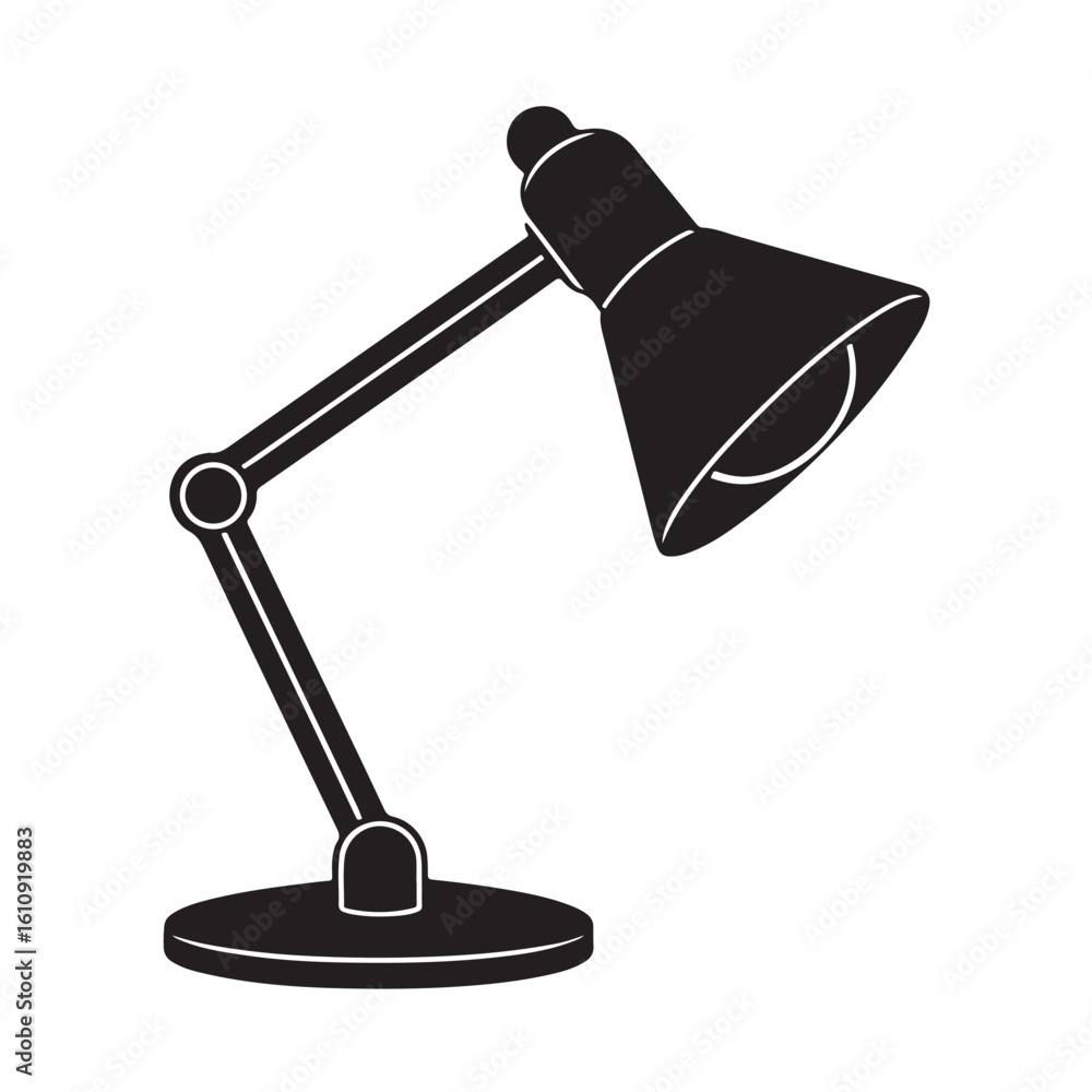 Flat Desk Lamp Silhouette – Minimal Style Flat Desk Lamp Silhouette – Minimal Style