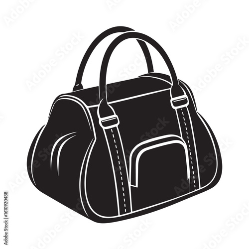 Minimal Diaper Bag Vector Illustration