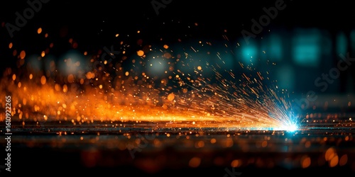 Bright Spark Trail in a Dark Factory