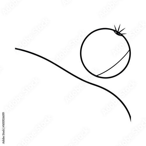 Winter holiday collection of sleighs bells and snow elements in line art vector illustration