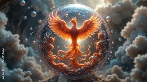Phoenix Reborn - 4K Mythical Firebird for Fantasy & Spiritual Media