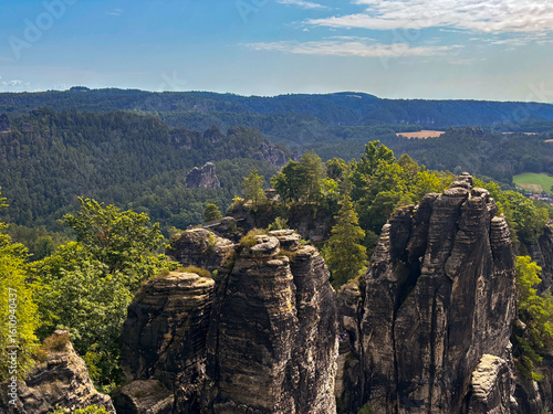 Saxon Switzerland view from above.