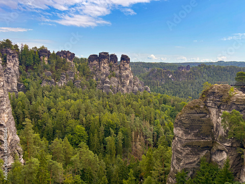 Saxon Switzerland view from above.