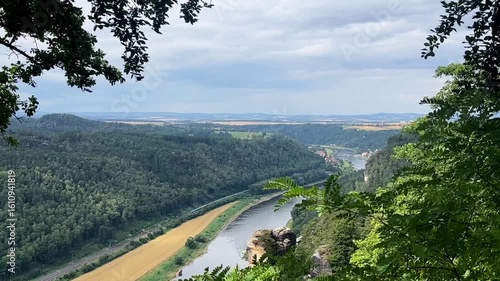 Saxon Switzerland view from above.