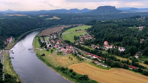 Saxon Switzerland view from above.