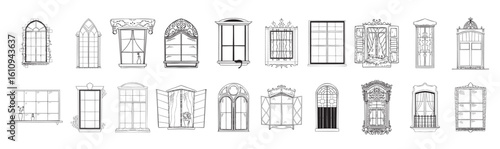 Windows in Art Ink Style