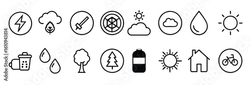 Set world environment illustration